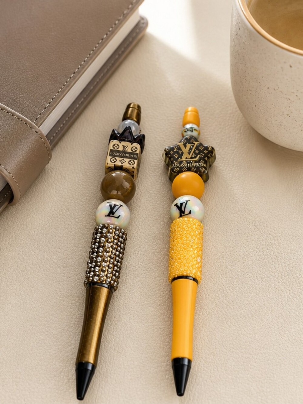 Handcrafted Beaded Pens X2